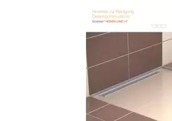 Schlüter-KERDI-LINE /-F - Cleaning Instructions